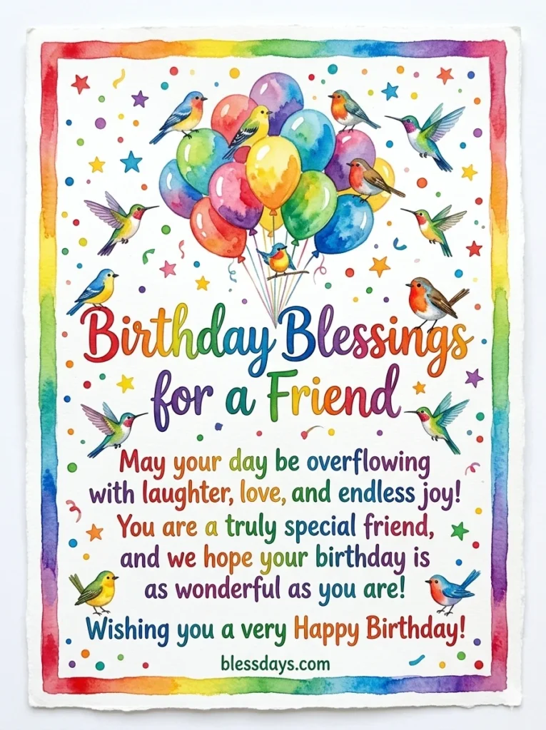 Birthday Blessings for a Friend