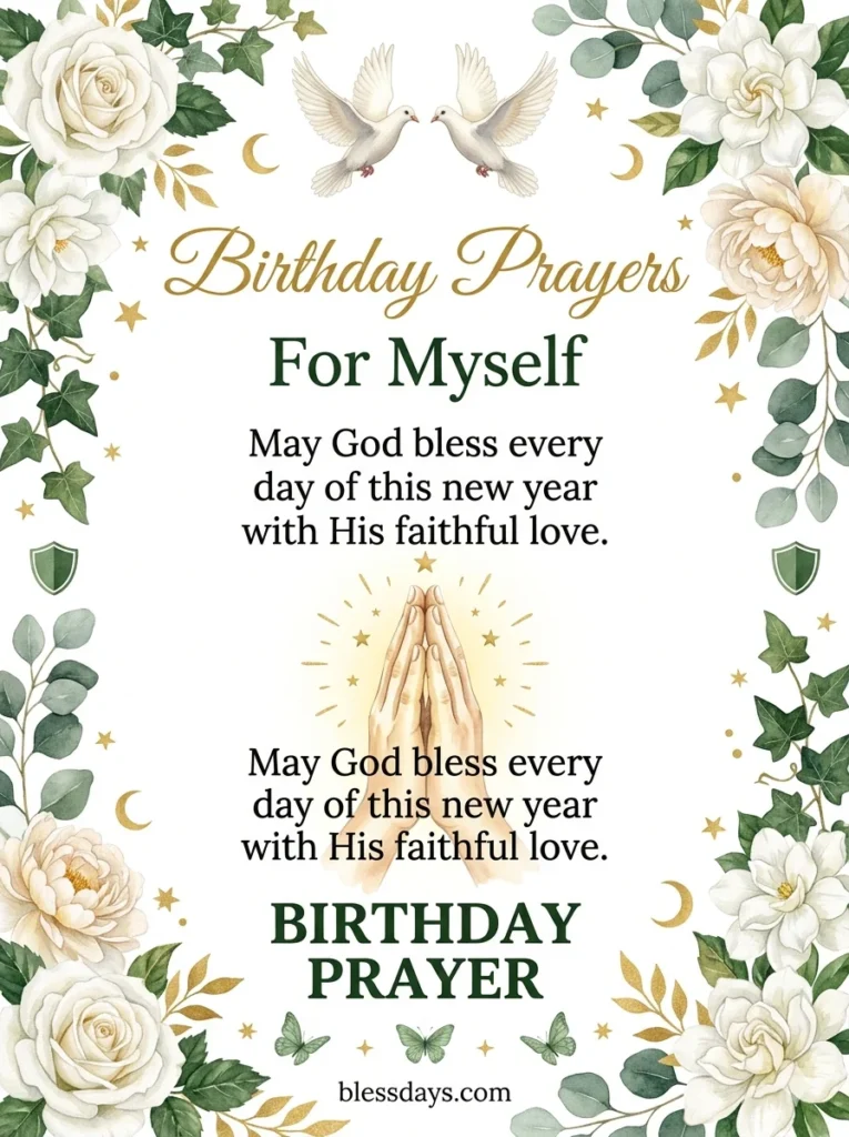 Birthday Prayers for Myself
