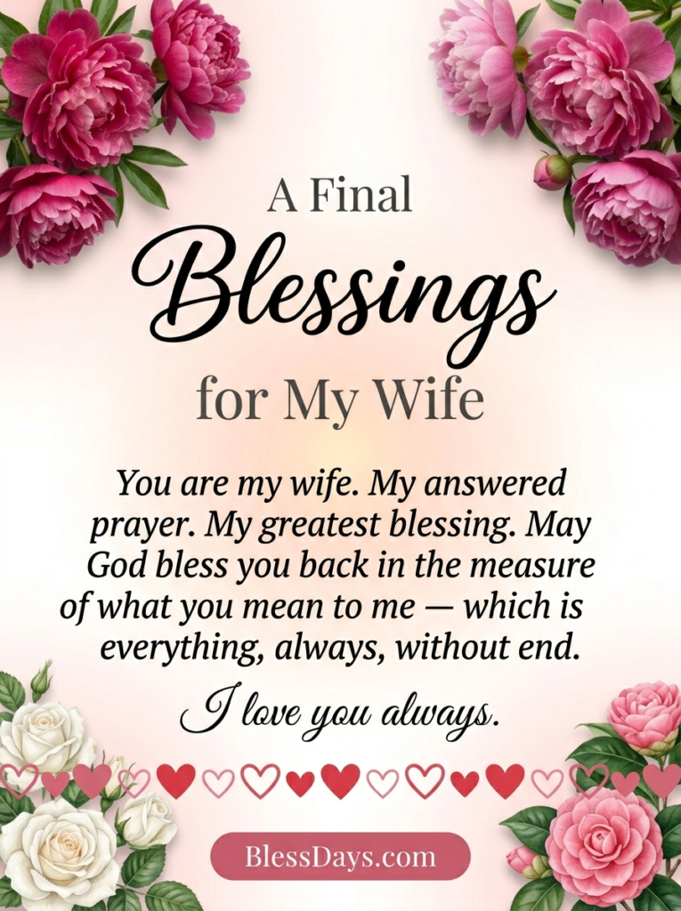 Blessing for My Wife