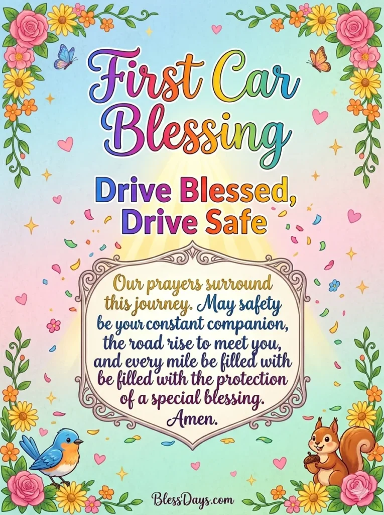 Blessing for a Teenager's First Car