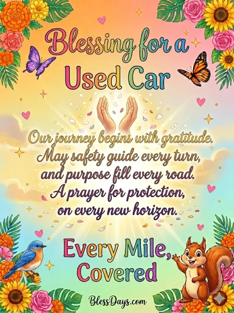 Blessing for a Used Car