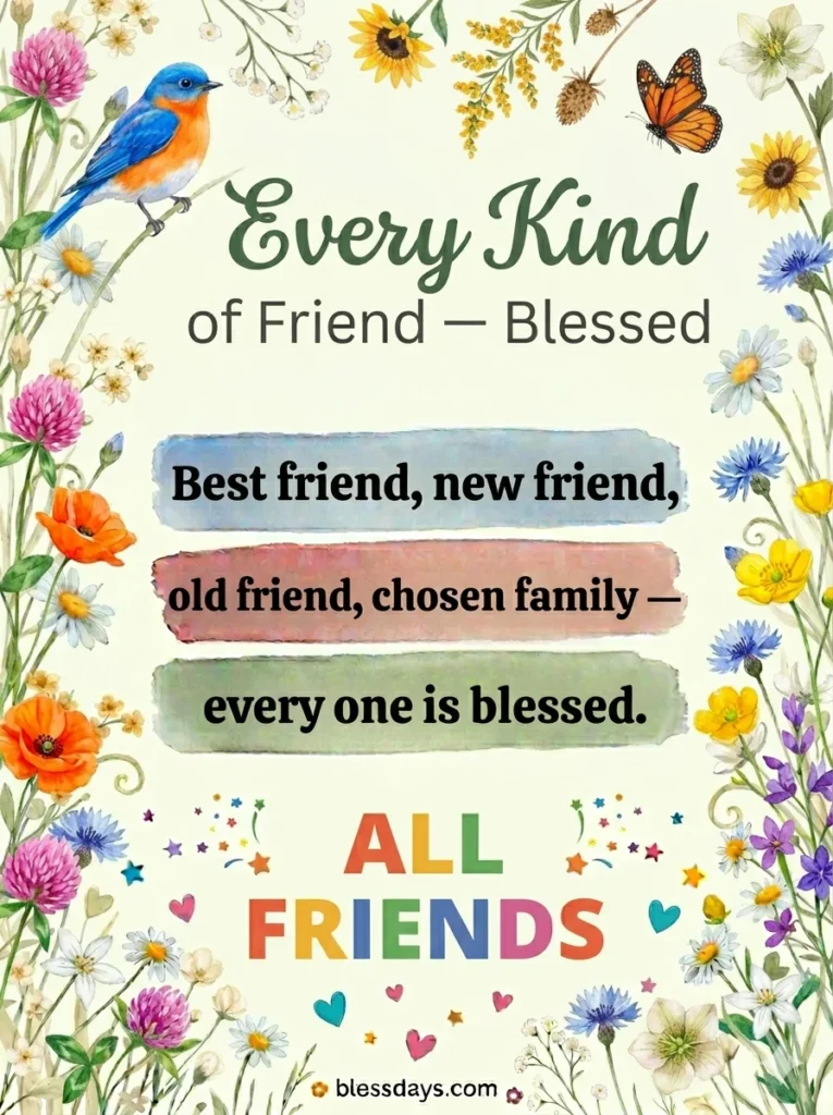 Blessings for Different Kinds of Friends