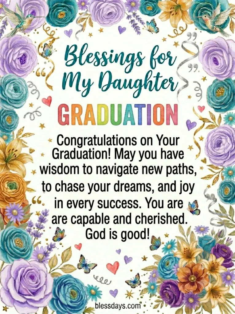 Blessings for My Daughter on Her Graduation