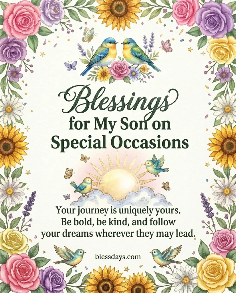 Blessings for My Son on Special Occasions