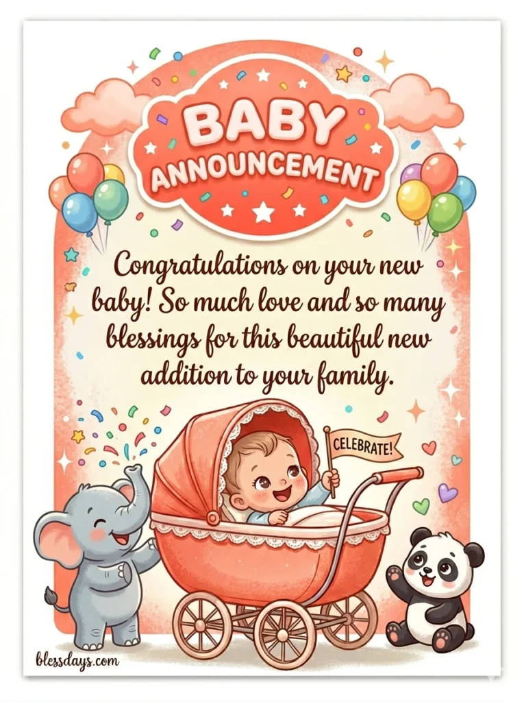 Blessings for a New Baby for Social Media and WhatsApp