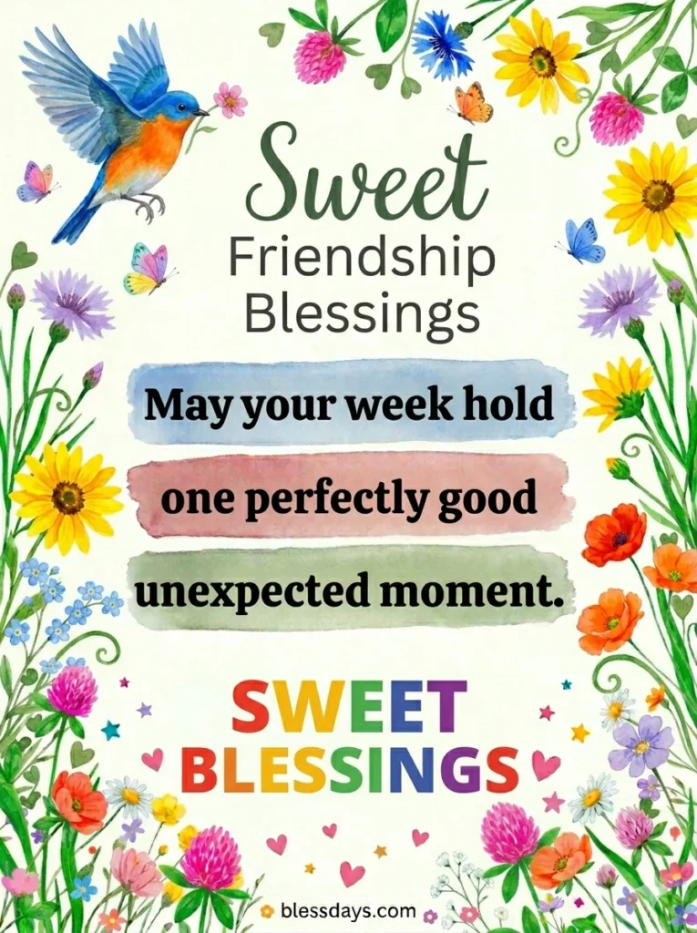 Cute and Sweet Friendship Blessings