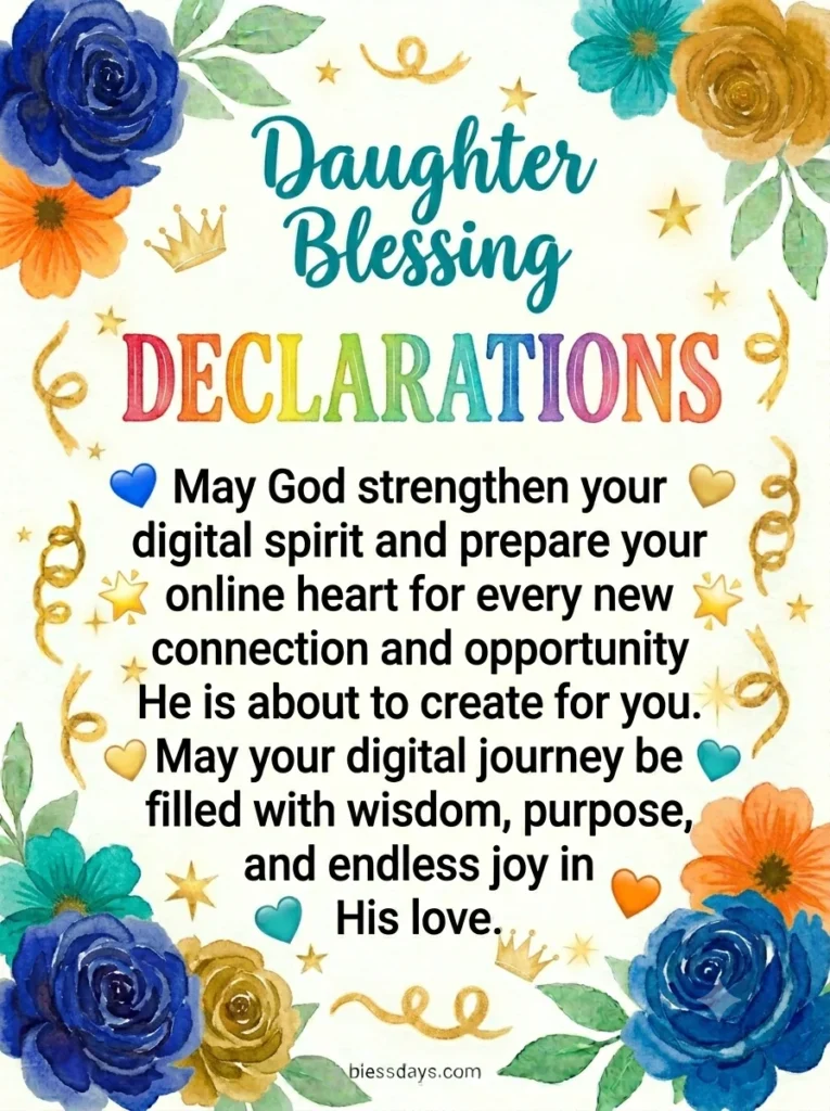 Daughter Blessing Declarations