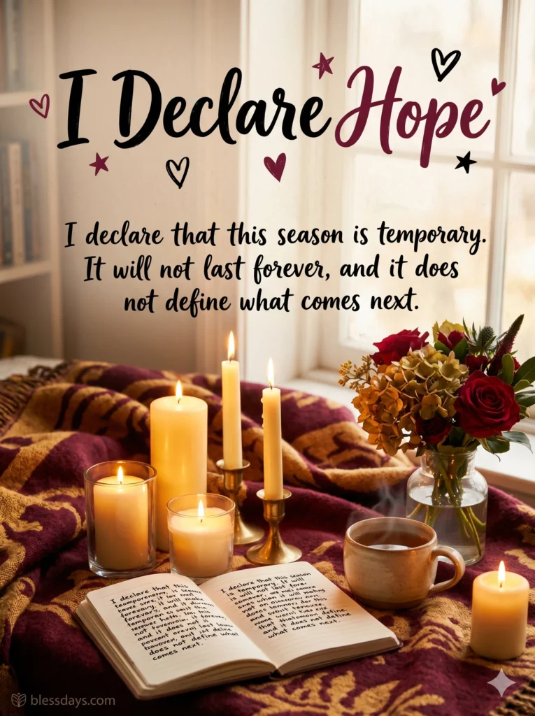 Declarations Over a Hard Season