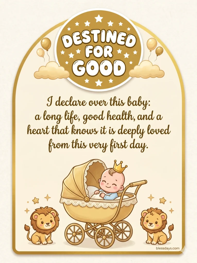 Declarations Over a New Baby's Life