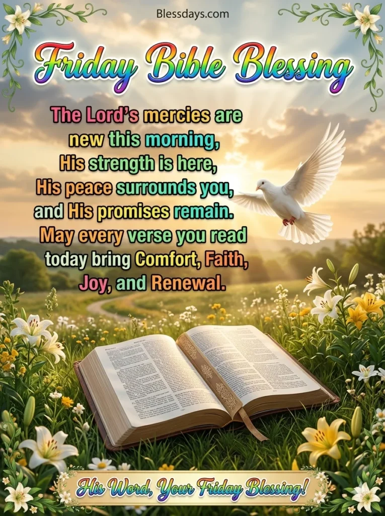 Friday Blessings with Bible Verses