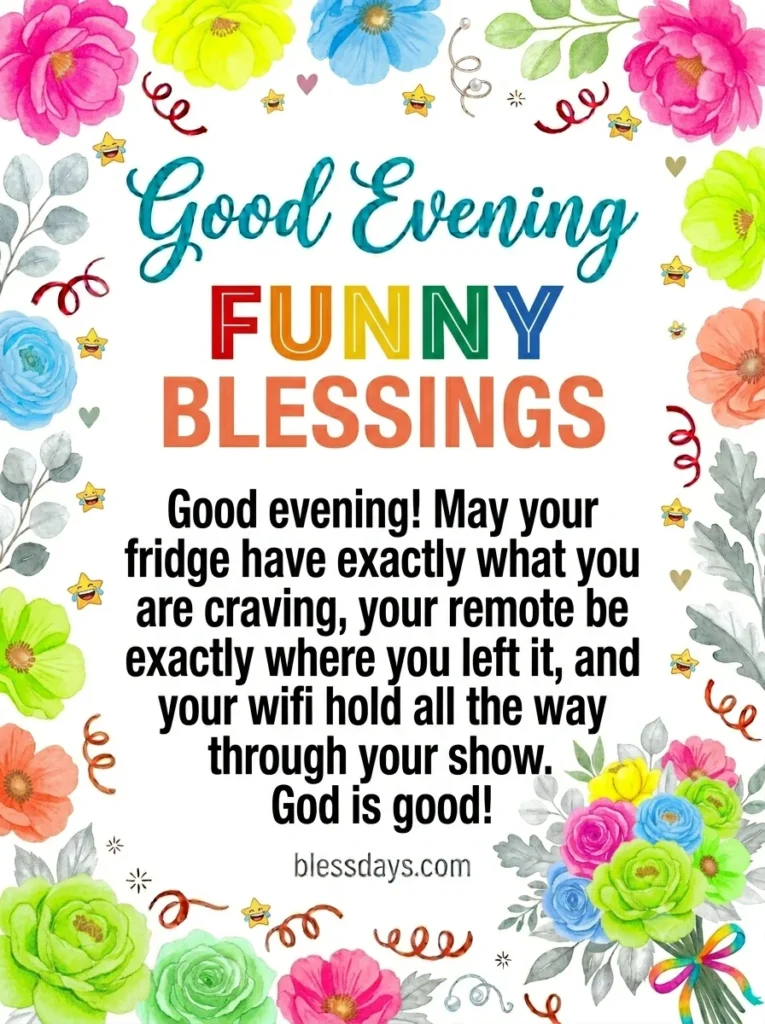 Funny Evening Blessings