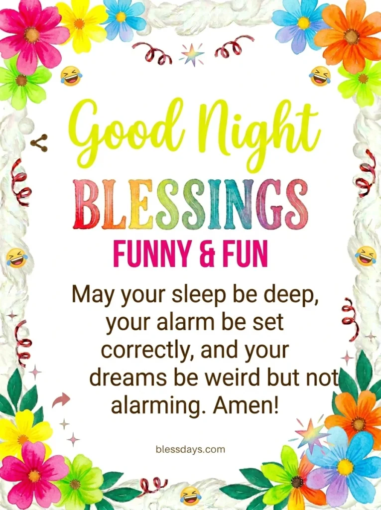 Funny Good Night Blessings