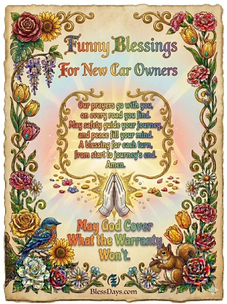 Funny New Car Blessings