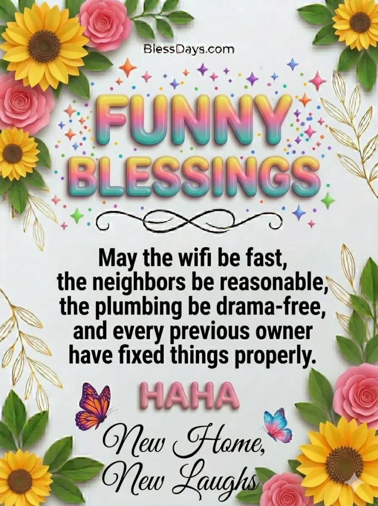 Funny New Home Blessings