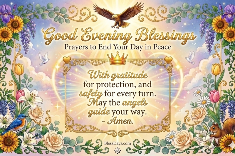 120+ Good Evening Blessings and Prayers to End Your Day in Peace