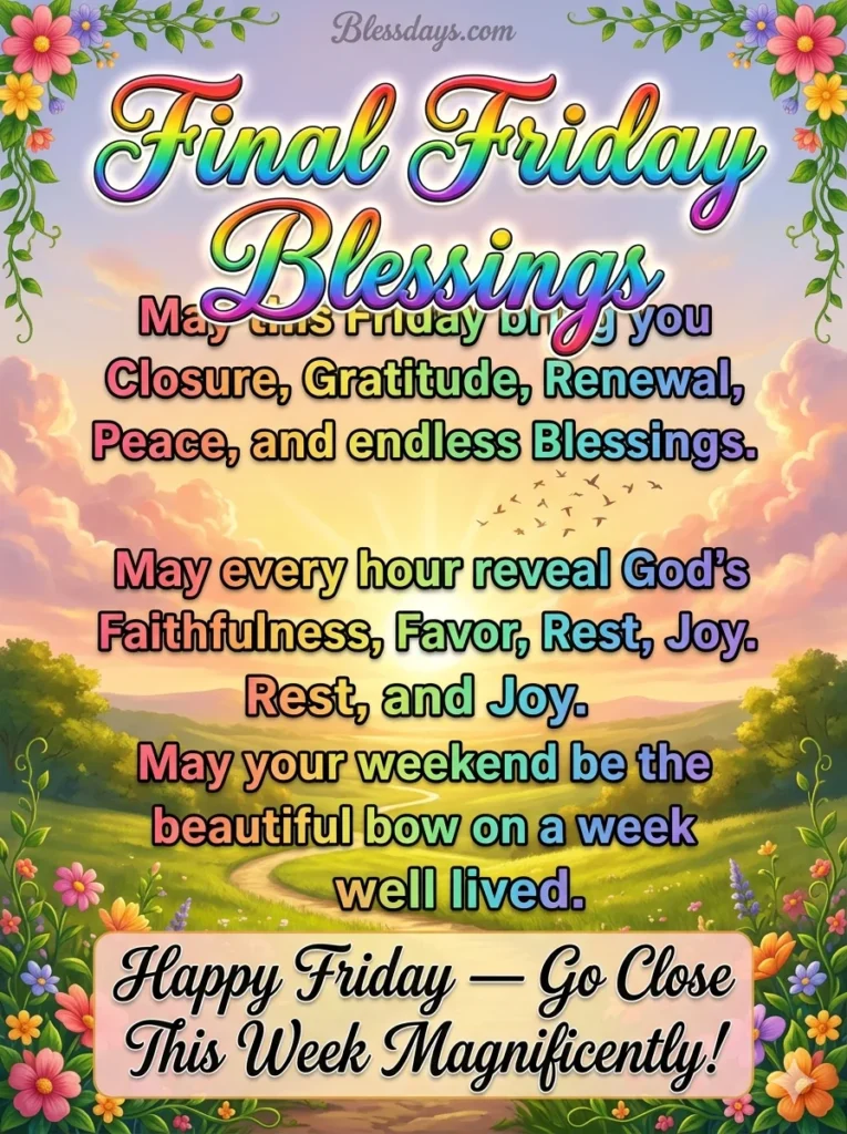 Good Morning Friday Blessings 