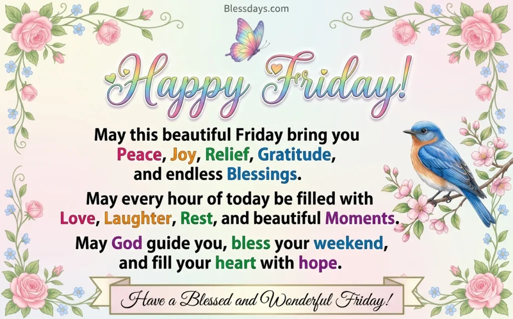 Good Morning Friday Blessings