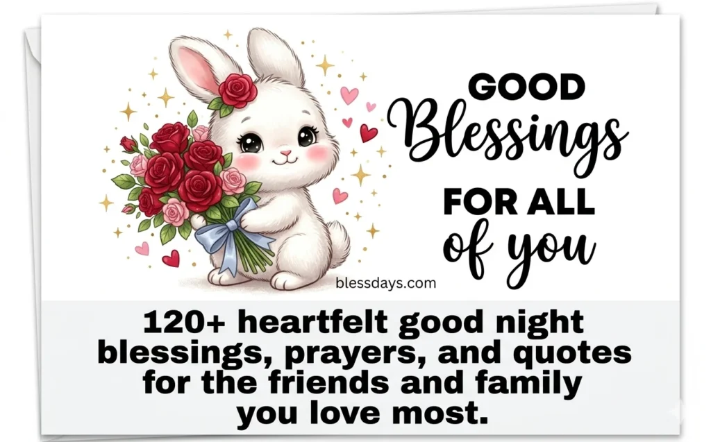 120+ Good Night Blessings for Friends and Family — Sweet Prayers and Wishes Good Night Blessings