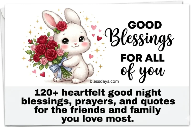 120+ Good Night Blessings for Friends and Family — Sweet Prayers and Wishes