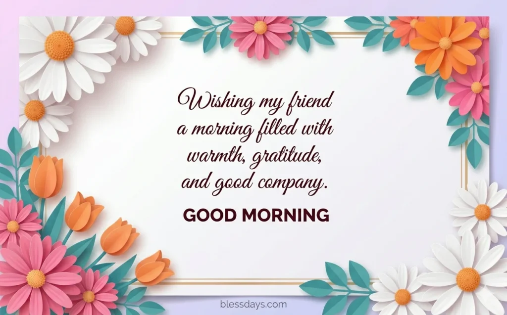 Good Morning Blessings for a Friend