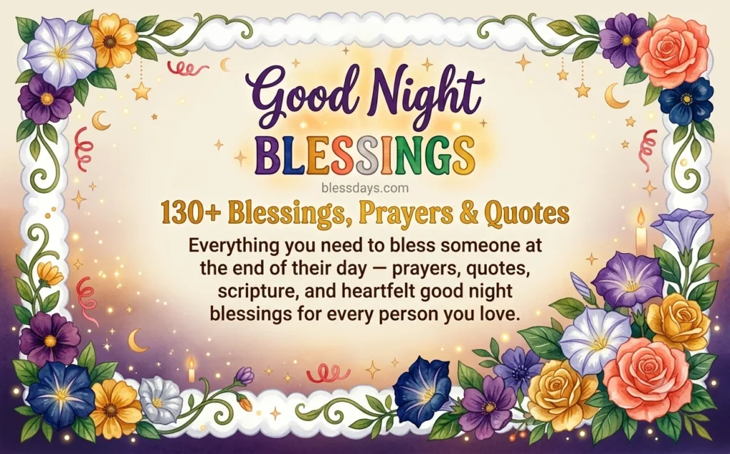 130+ Good Night Blessings, Prayers and Quotes for a Peaceful Sleep