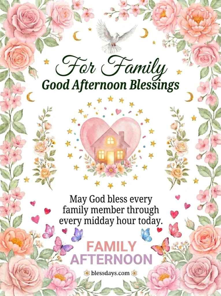 Good Afternoon Blessings for Family