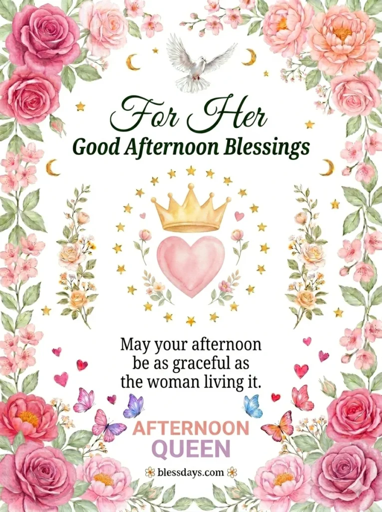Good Afternoon Blessings for Her