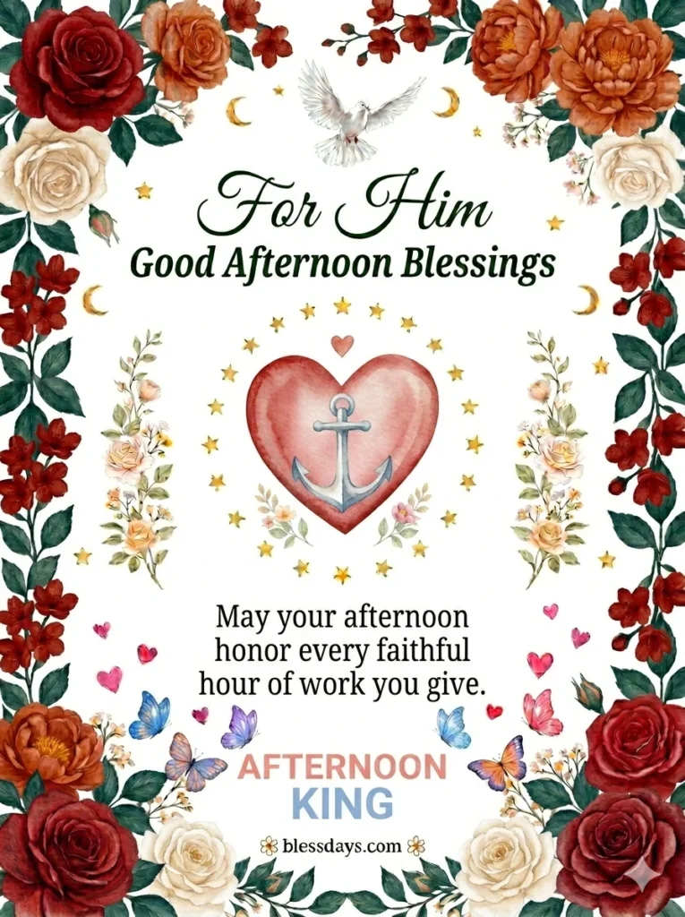 Good Afternoon Blessings for Him