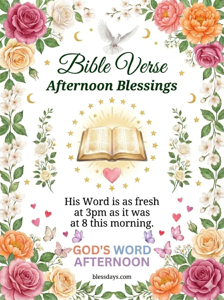 Good Afternoon Blessings with Bible Verses