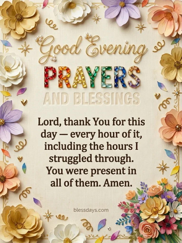 Good Evening Prayers and Blessings