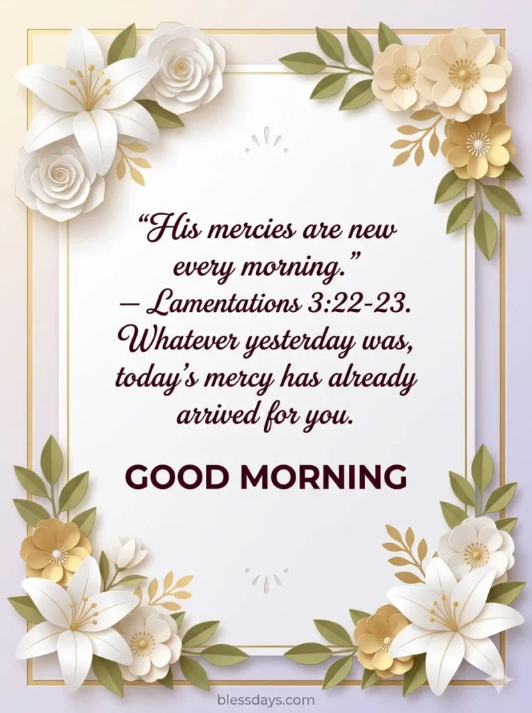 Good Morning Bible Verse Blessings for a Friend