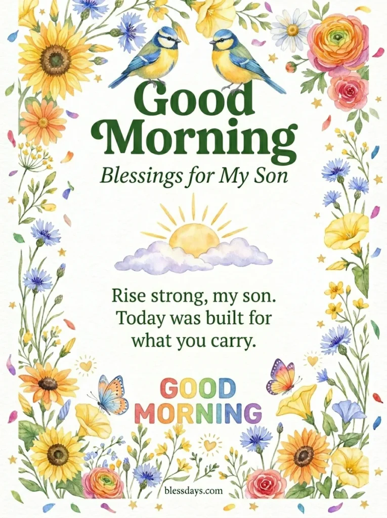 Good Morning Blessings for My Son