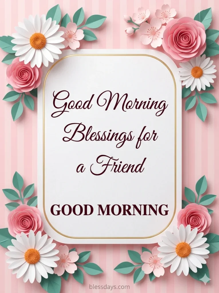Good Morning Blessings for a Friend for Social Media and WhatsApp