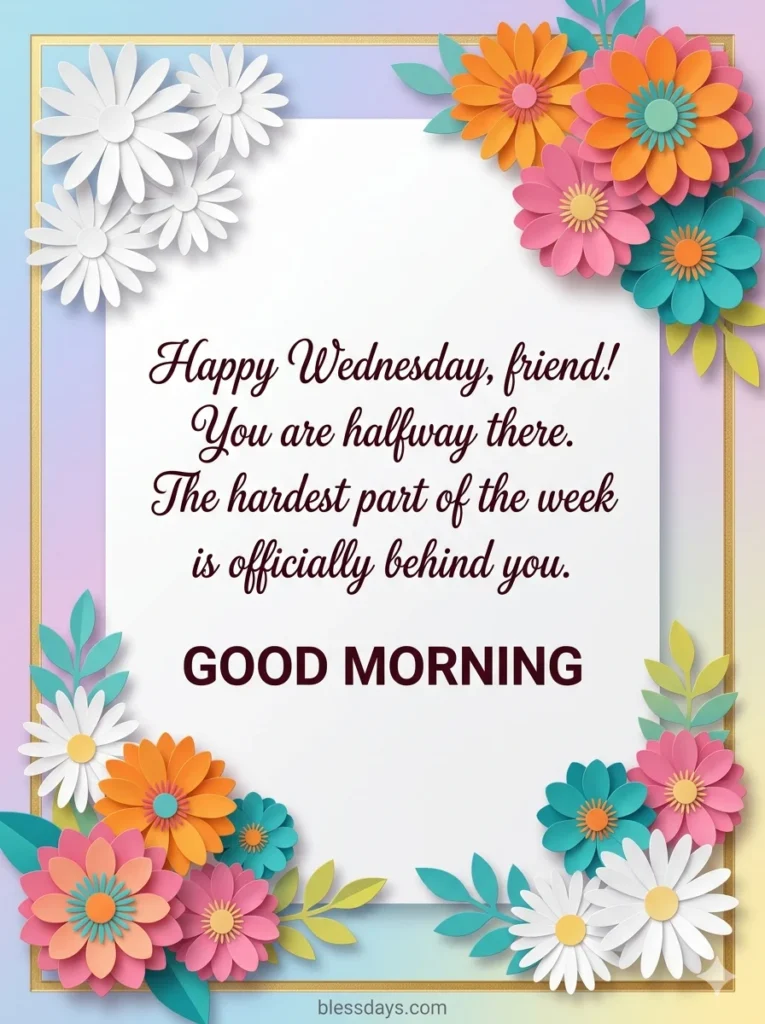 Good Morning Blessings for a Friend on a Specific Day of the Week