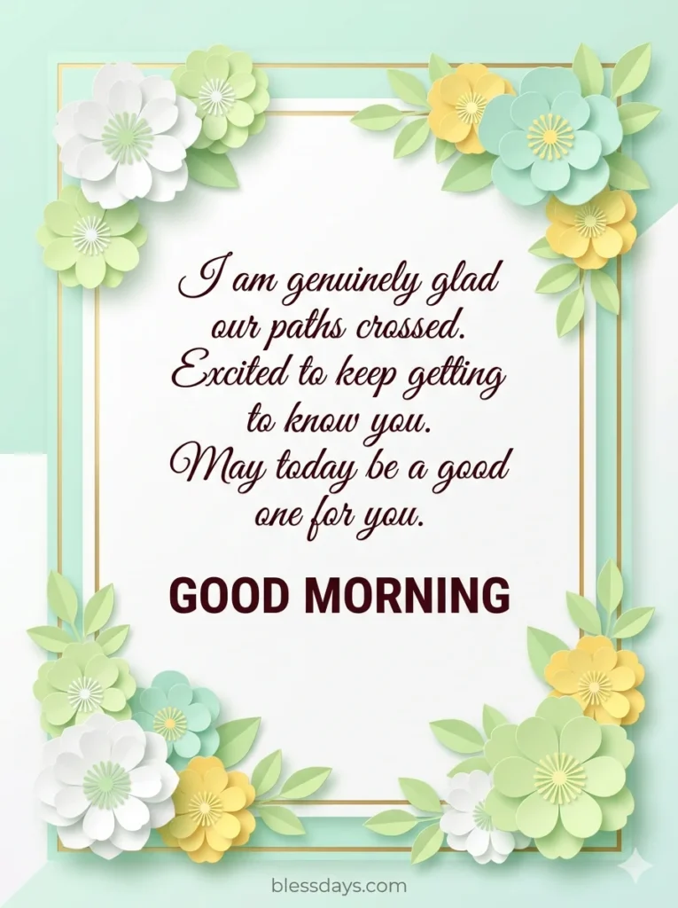 Good Morning Blessings for a New Friend