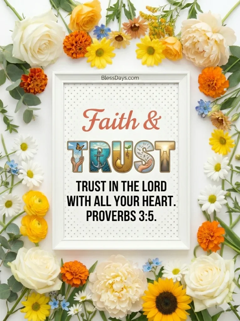 Good Morning Blessings with Bible Verses on Faith and Trust