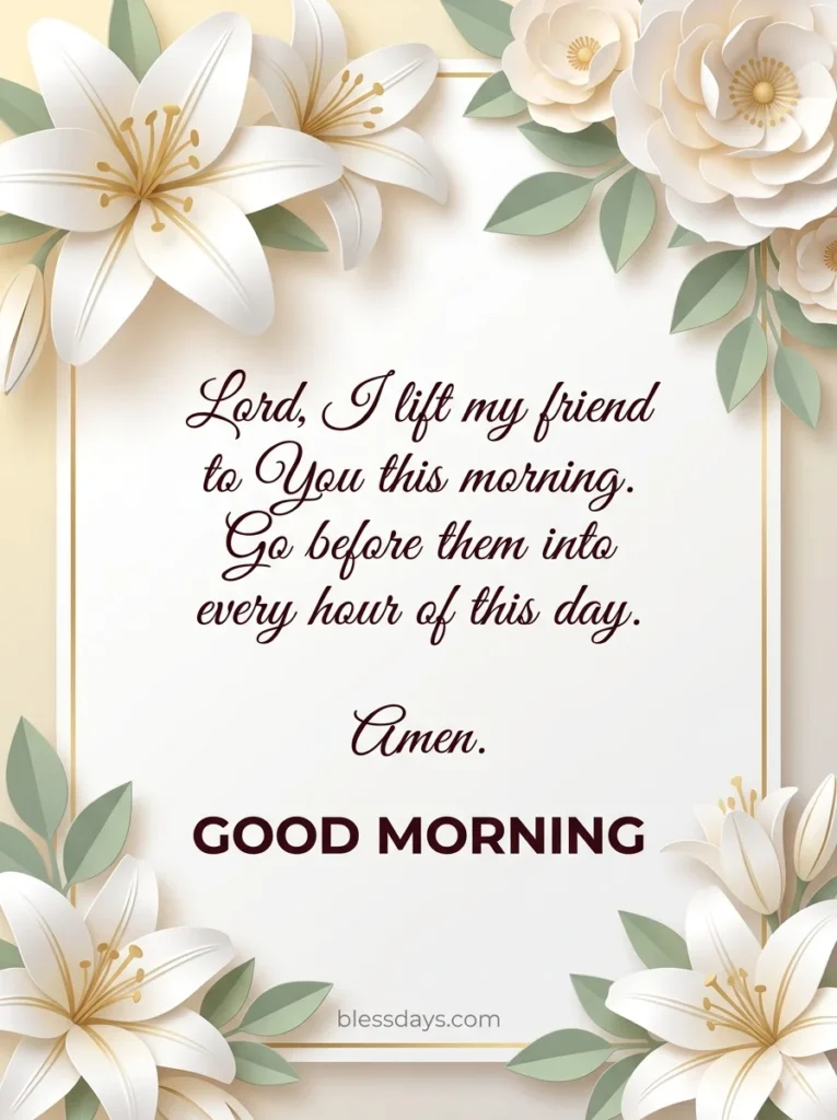 Good Morning Prayers for a Friend