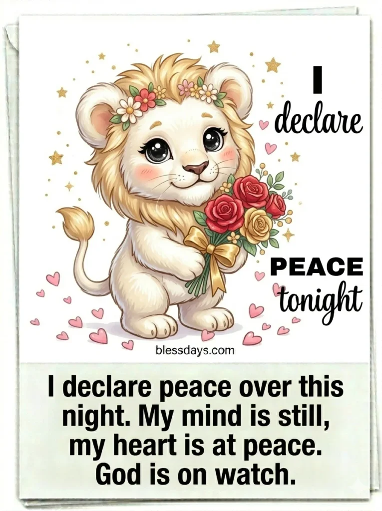 Good Night Blessings Declarations