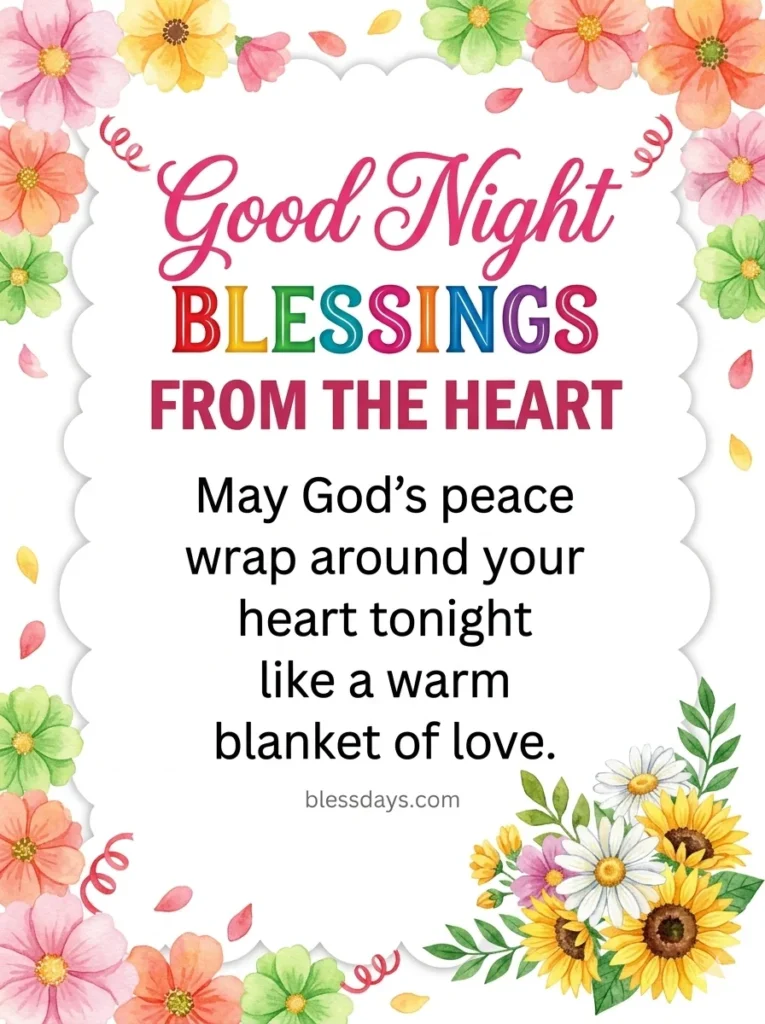 Good Night Blessings From the Heart