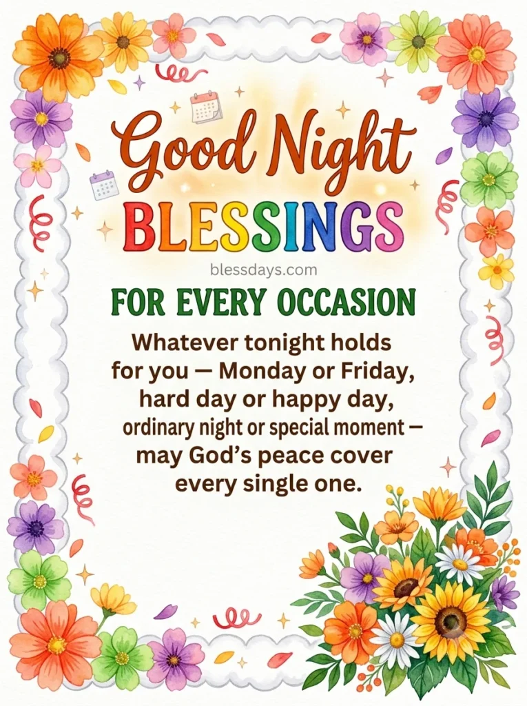 Good Night Blessings for Every Occasion