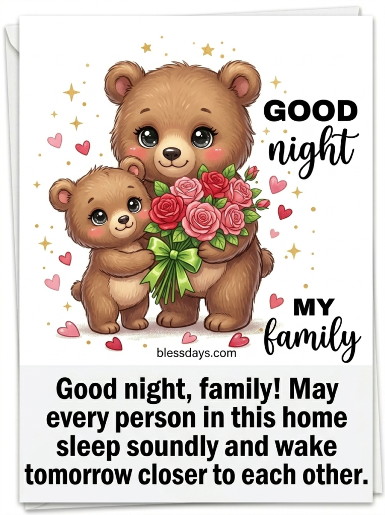 Good Night Blessings for Family