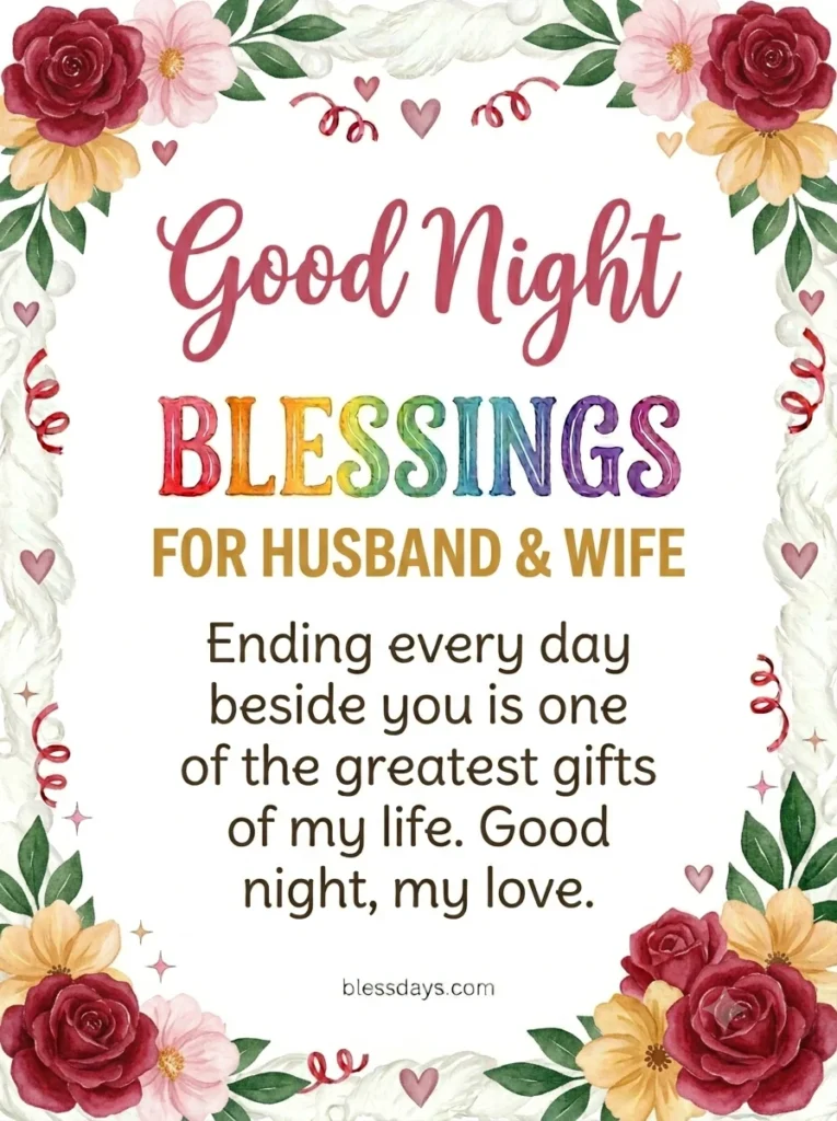 Good Night Blessings for Special Relationships