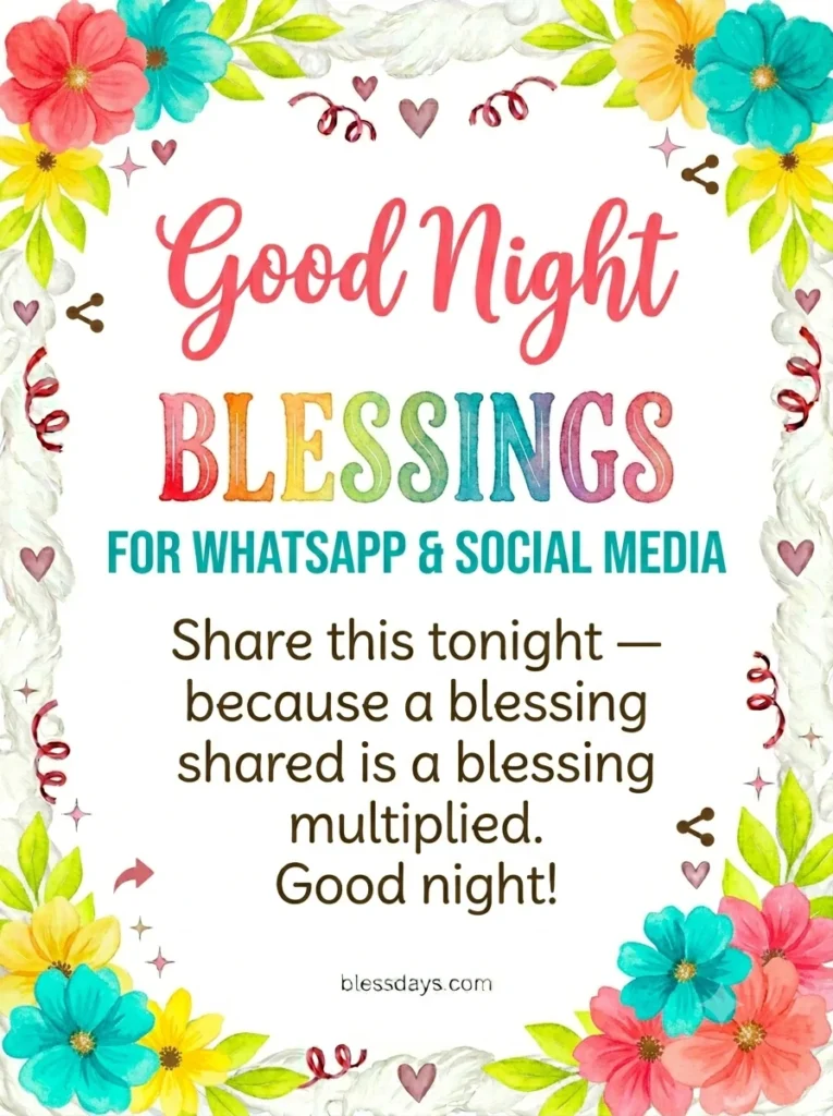 Good Night Blessings for WhatsApp and Social Media