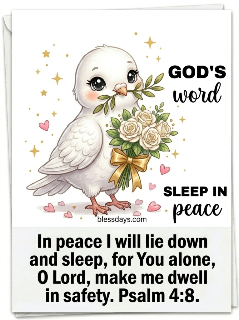 Goodnight Blessings with Bible Verses