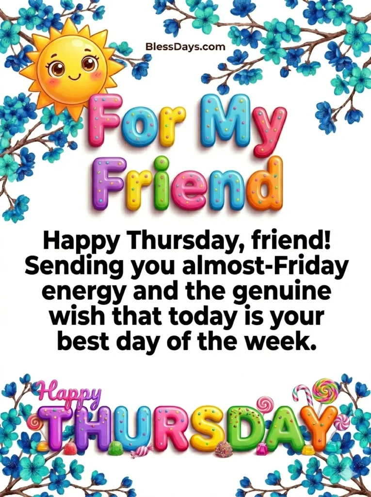 Happy Thursday Blessings for Friends
