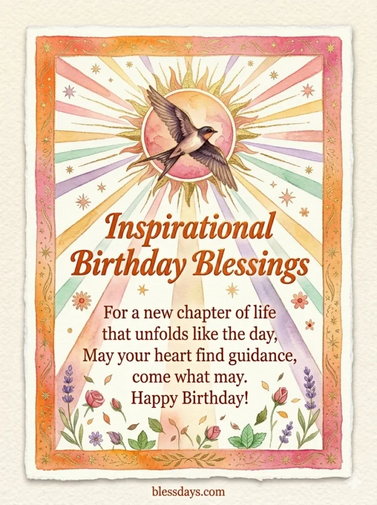 Inspirational Birthday Blessings and Quotes