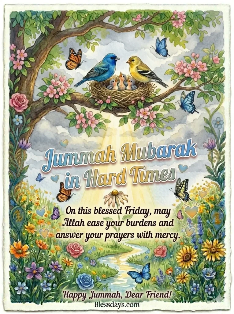 Jummah Mubarak Blessings for Difficult Times