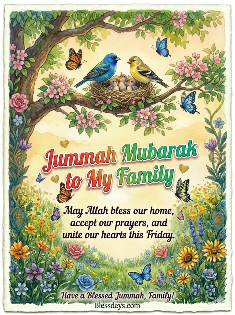 Jummah Mubarak Blessings for Family