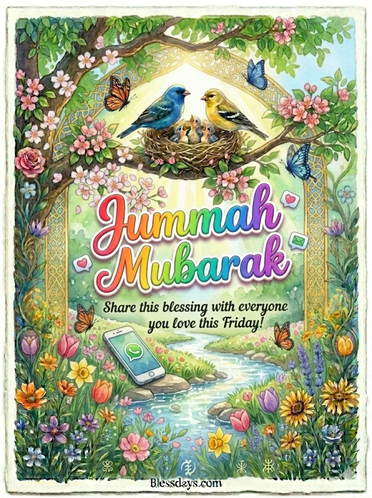 Jummah Mubarak Blessings for WhatsApp and Social Media