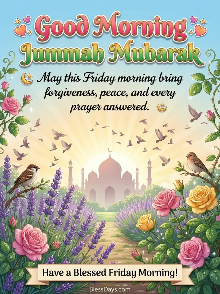 Jummah Mubarak Blessings to Begin the Day
